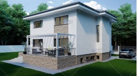 Proiect casa parter + etaj (200mp) - Noria